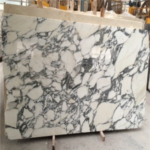 Bianco arabescato hvid marmorplade